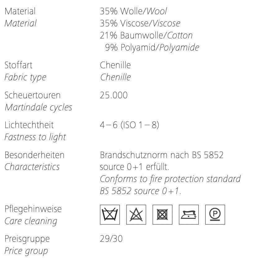 Walter Knoll - Ecksofa Prime Time Stoff Doux 7842 Mineral Kufen Schwarz Pulverbeschichtet - 10