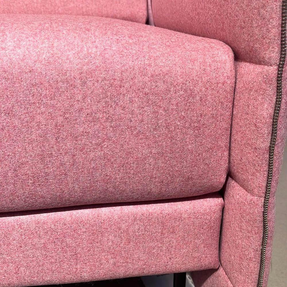 Vitra - Sofa Alcove Plus Love Seat Stoff Cosy 2 Zartrosa Füße Aluminium Glatt Tiefschwarz Pulverbeschichtet - 5