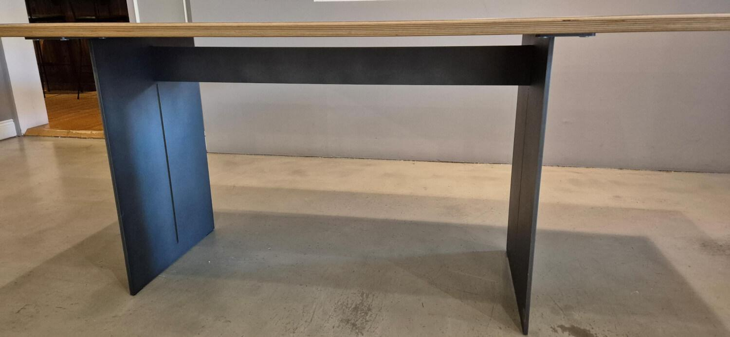 Lavida - Dining table Constantin oak bianco frame steel - 3