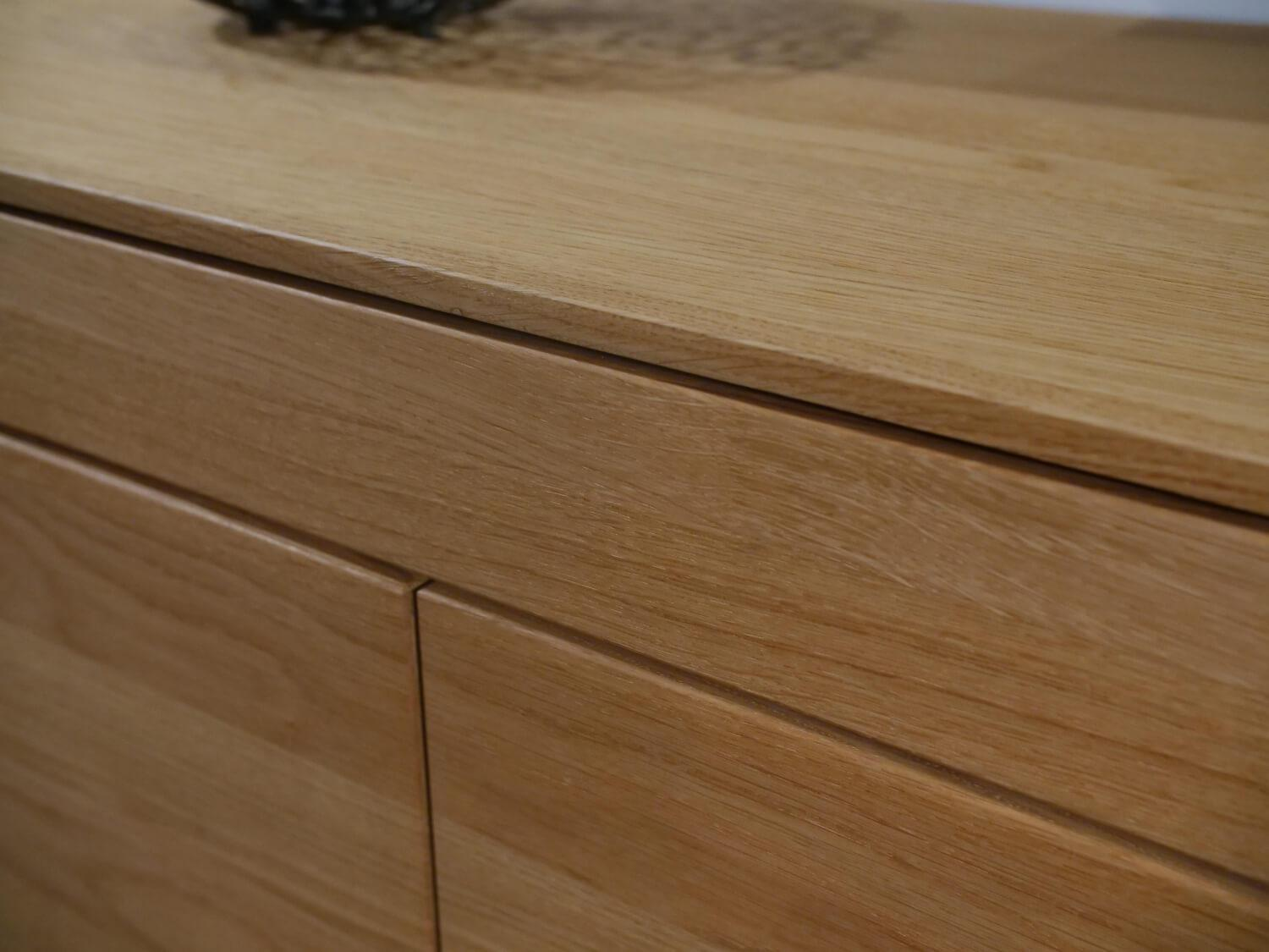 Team 7 - Sekretär Filigno Eiche Naturöl Holzbasis Metallrahmen Gestell Schwarz - 2