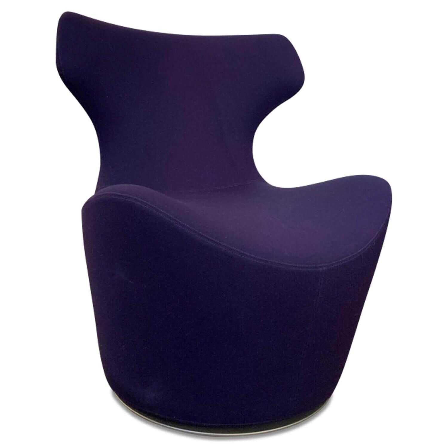 B&B Italia - Sessel Piccola Papilio Stoff Super Sidro Blau - 1