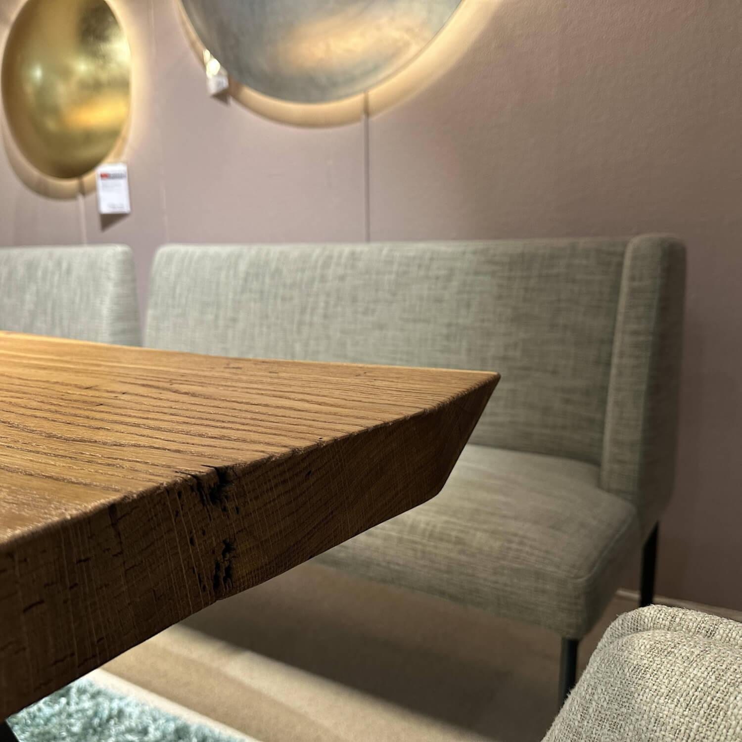 WK Wohnen - Esstisch WK 855 Platte Wildeiche Natur Geölt Gestell Anthrazit Pulverbeschichtet - 4