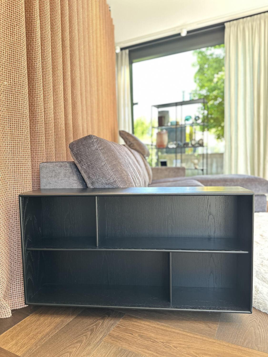 Bielefelder Werkstätten - Sofa Inspiration Stoff IP Fame IP1777 484 Grau Holzfuß Esche Schwarz Gebeizt - 3