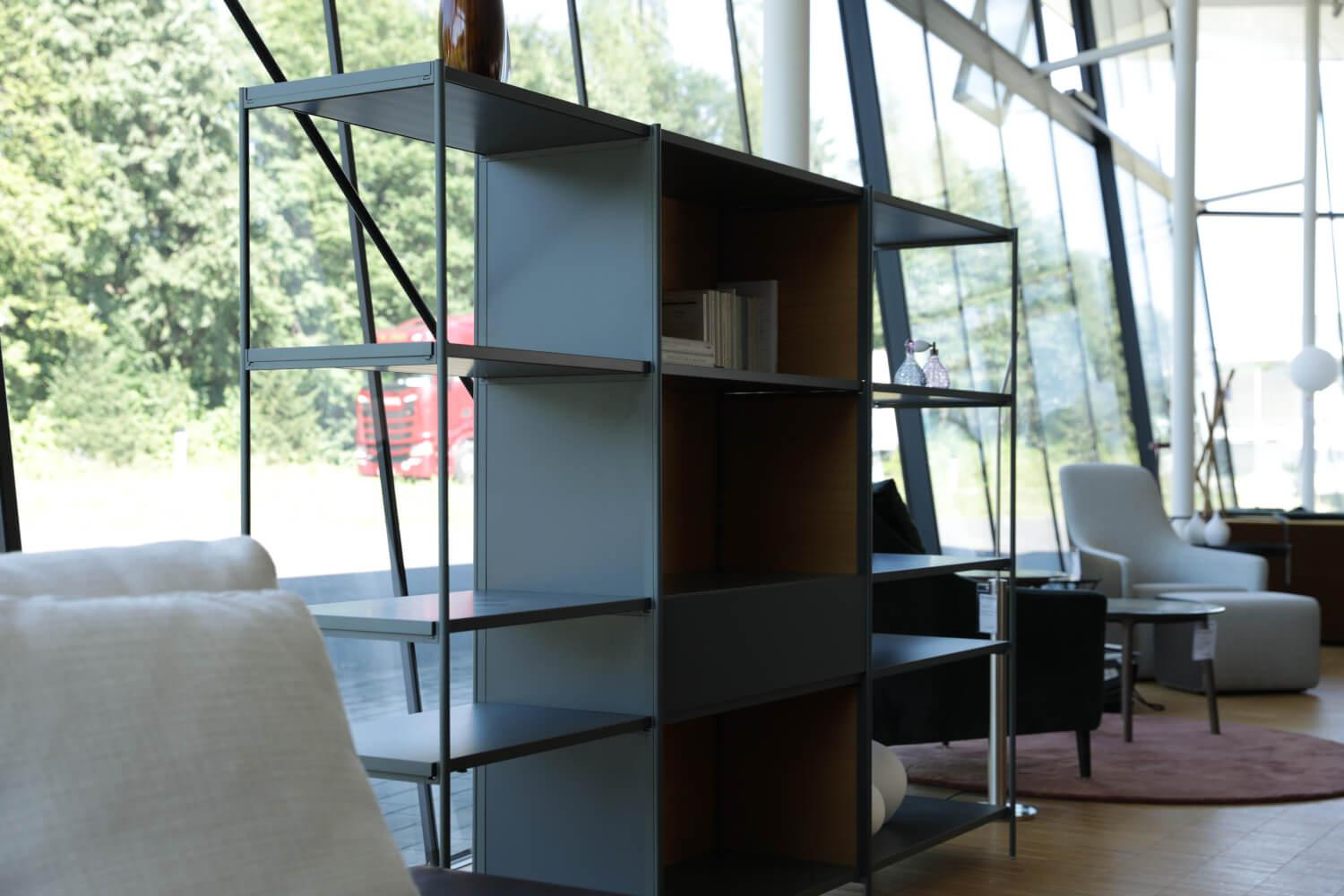 Extendo - Regal XY Aluminium Pulverlackiert Anthrazit Rück- Und Seitenwände Holz Y32 Kastanie - 2
