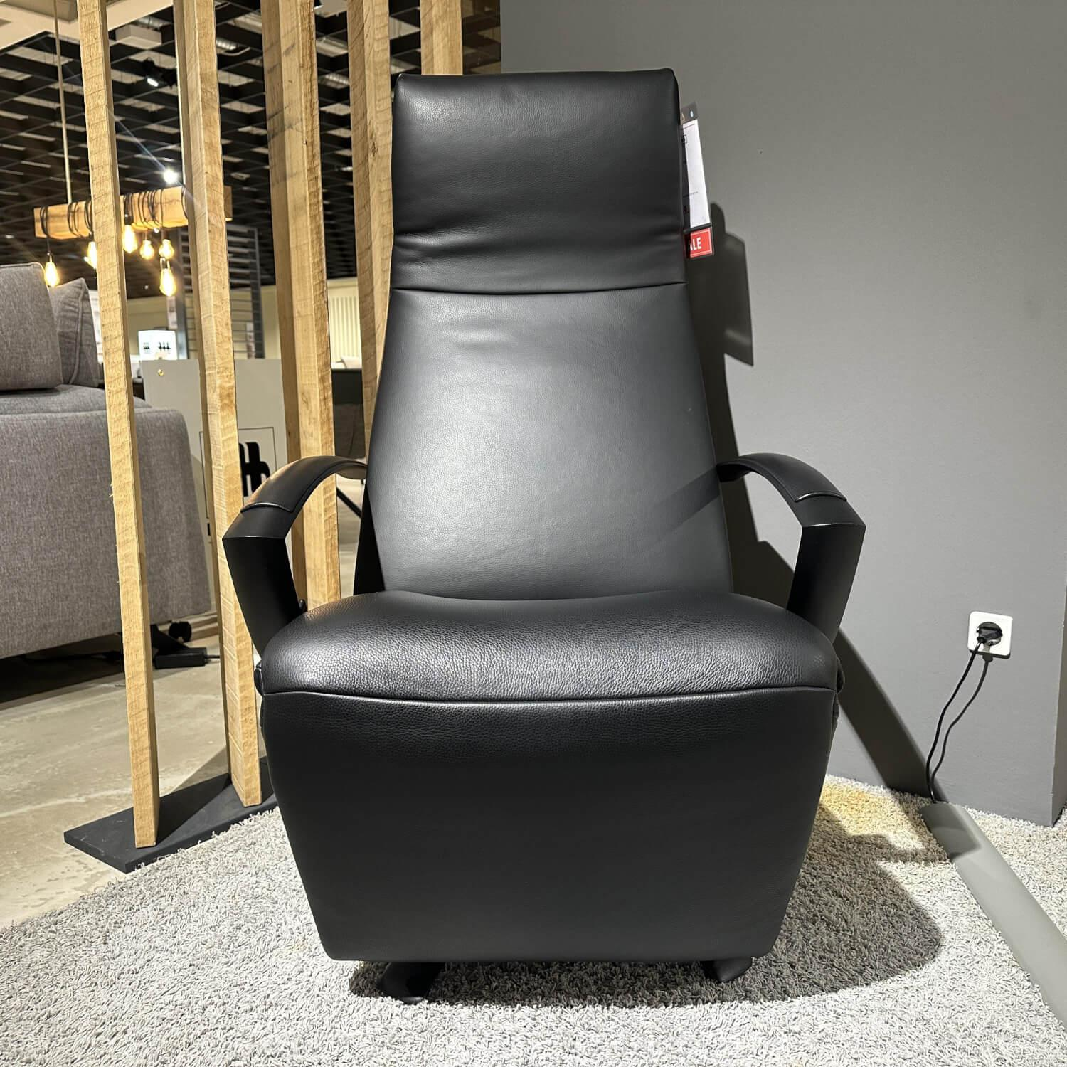 Jori - Sessel Brainbuilder JR-7760 Mono Move Medi Leder Celia Nero Schwarz 5 Stern Fuß Ellipse Schwarz Lackiert - 7