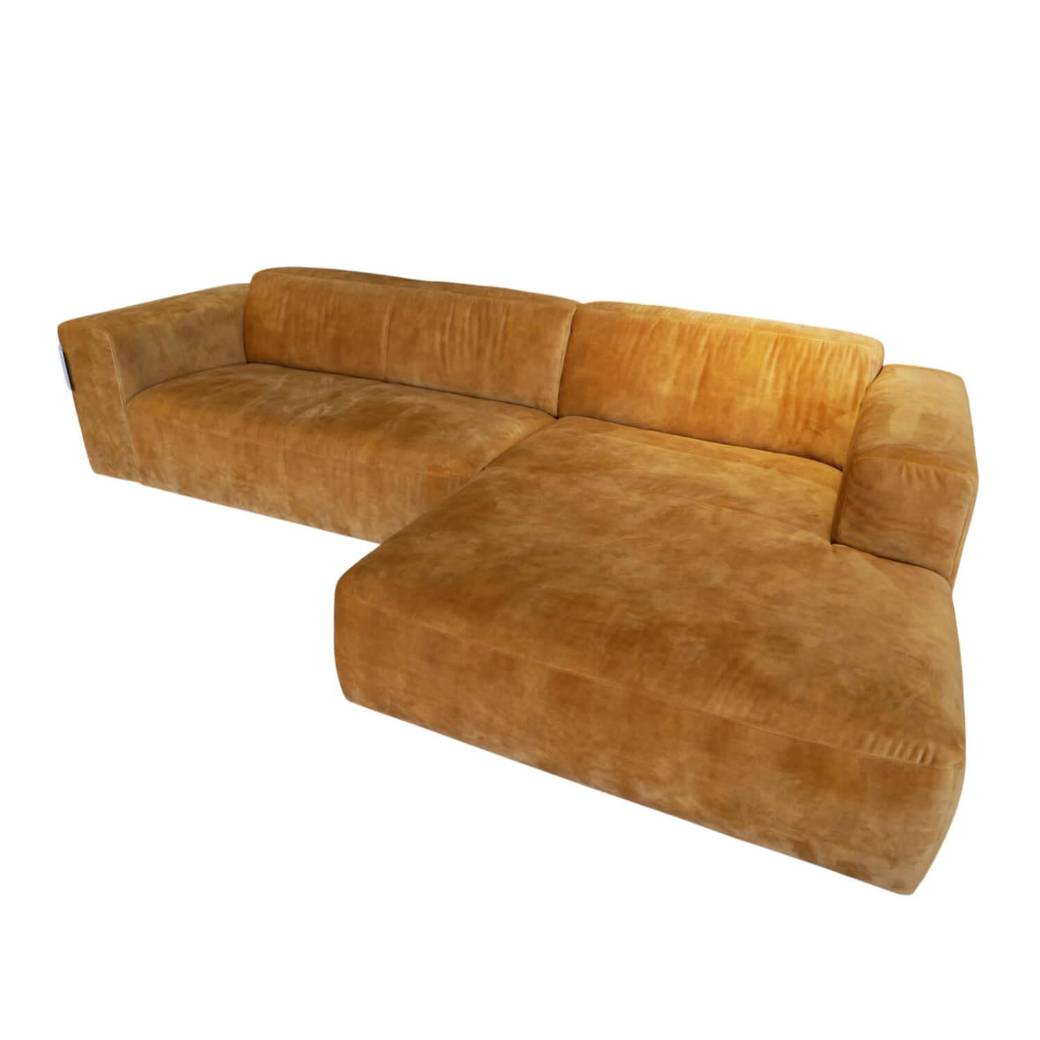DFM - Ecksofa Klier Concept NO-02 Stoff Samt-Velvet Ispra 132 Gold - 1