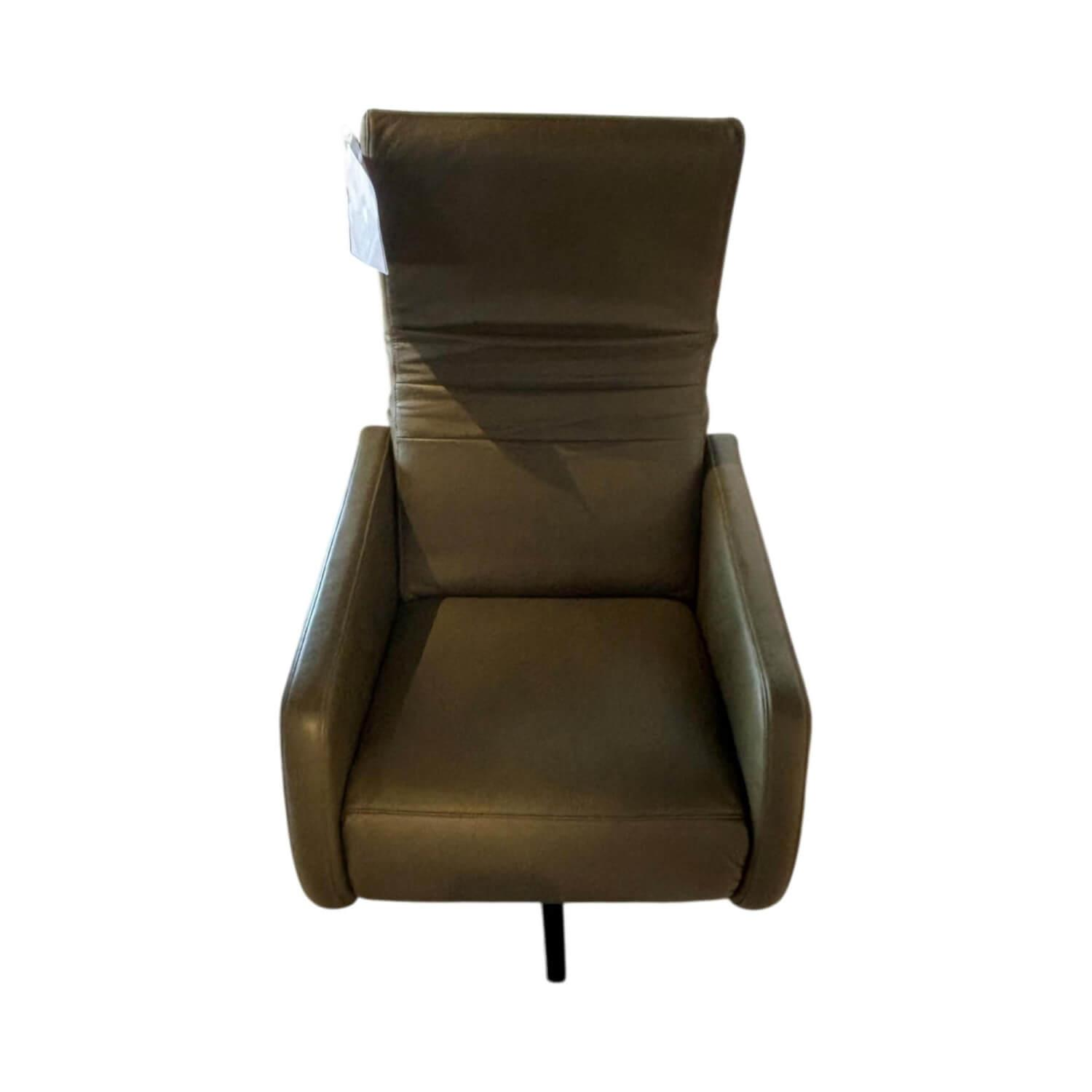 Violetta - Relaxsessel Aneta Leder 60 29 Olive Grün Manuell Verstellbar - 1