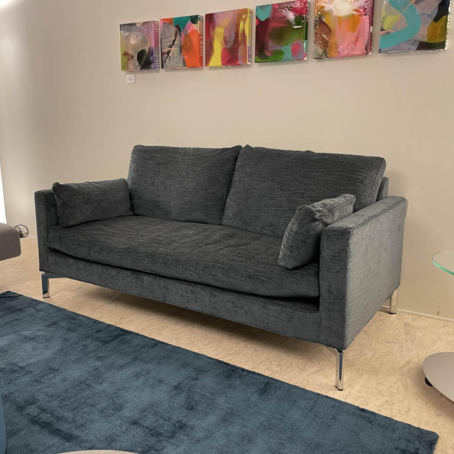 Ventura - Sofa Swing 92 Stoff Grau Gestell Metall - 1