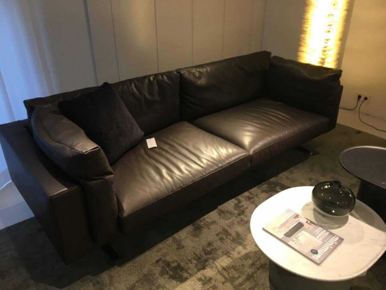 living-divani-sofa-foyd-hi-leather-must-dark-brown-frame-steel-gunmetal-49cdd3883869 Living Divani - Sofa Floyd-Hi Leather Must Dark Brown Frame Steel Gunmetal - 1