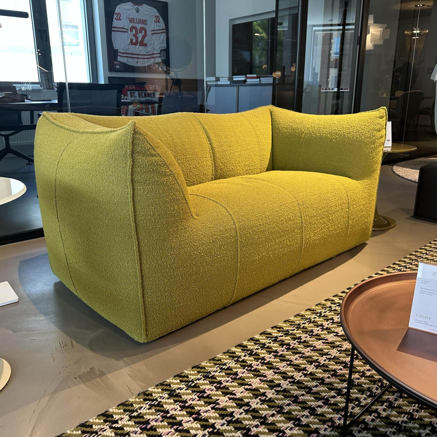 B&B Italia - Sofa Le Bambole Stoff Sila Grün Gestell Polyethylen Mit Stoff Bezogen - 2