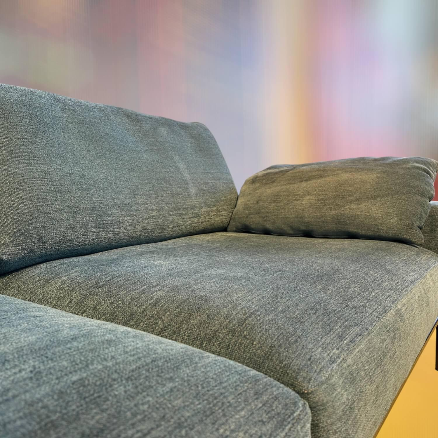 Bielefelder Werkstätten - Sofa Spirit Stoff Sienna BW1717-151 Grau Blau Gestell Metall Schwarz - 3