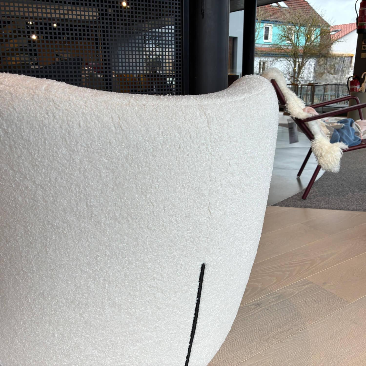 freistil Rolf Benz - Sessel SE 173 Stoff 6530 Cremeweiß Füße Kunststoffgleiter - 5