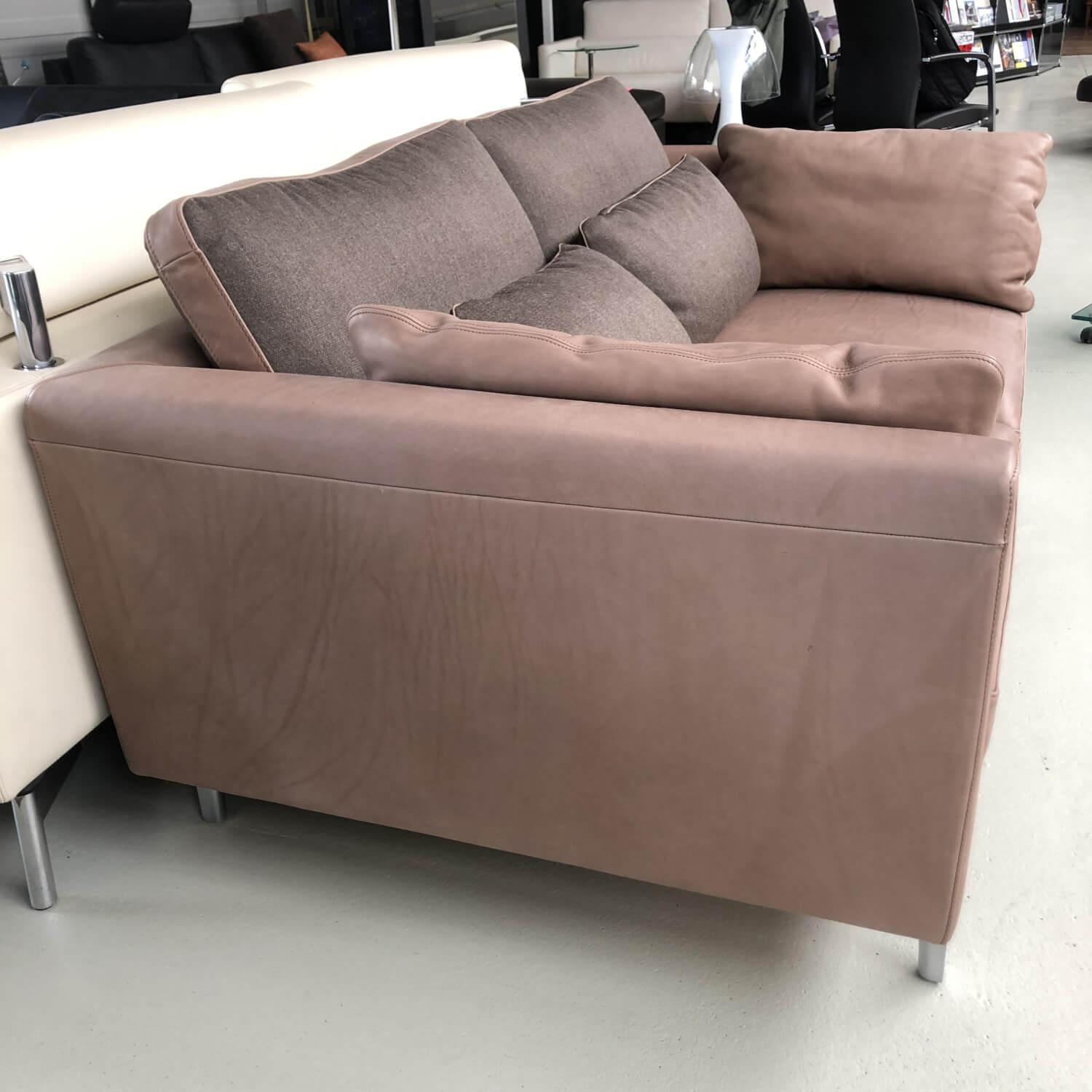 De Sede - Sofa DS49/02 Naturale Noce Füße Metall mit 4 Kissen - 5