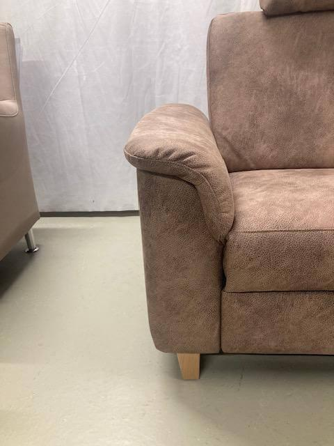 Dietsch - Ecksofa Enjoy Stoff 4 Hunter 800 Cappuccino Braun mit Relaxfunktion - 8