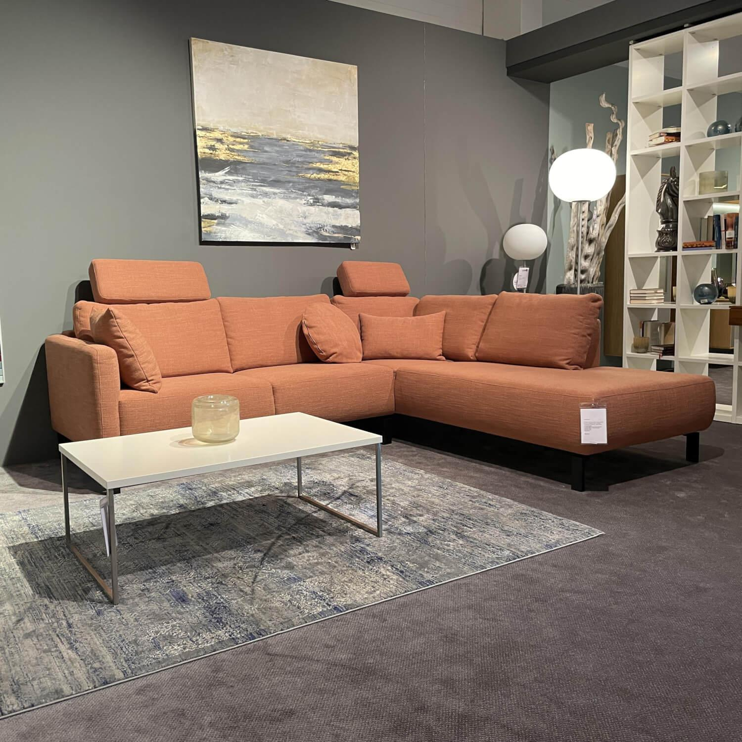 Musterring - Elementgruppe MR 4530 Stoff Picasso Peach Metallfuß 710 Schwarz Matt - 4