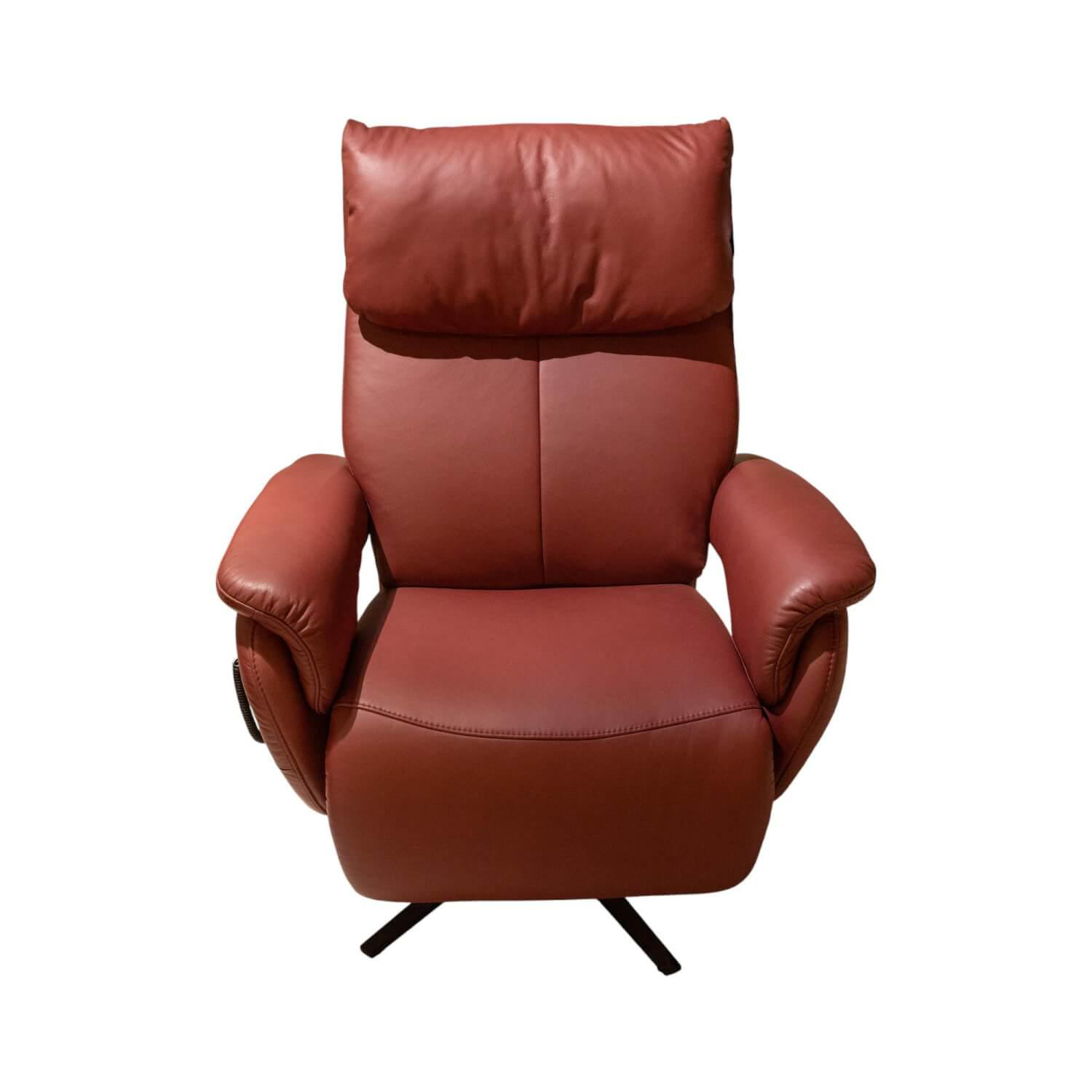 Comfortmaster - Sessel Easyswing 7304 Leder 24 Longlife Cabern Rot Sternfuß Anthrazit Pulverbeschichtet - 1