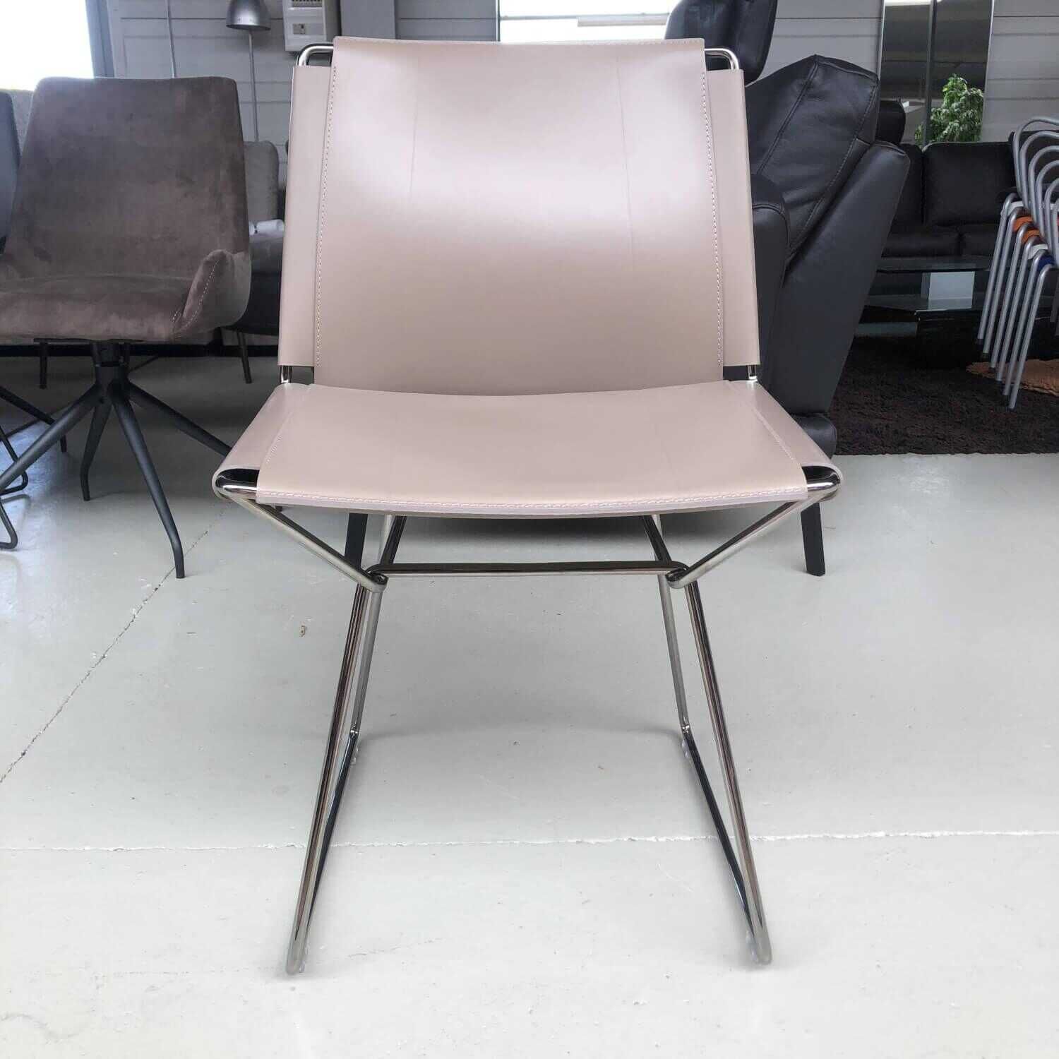 MDF Italia - 4er-Set Stuhl Neil Leder Tortora Rose Braun - 2