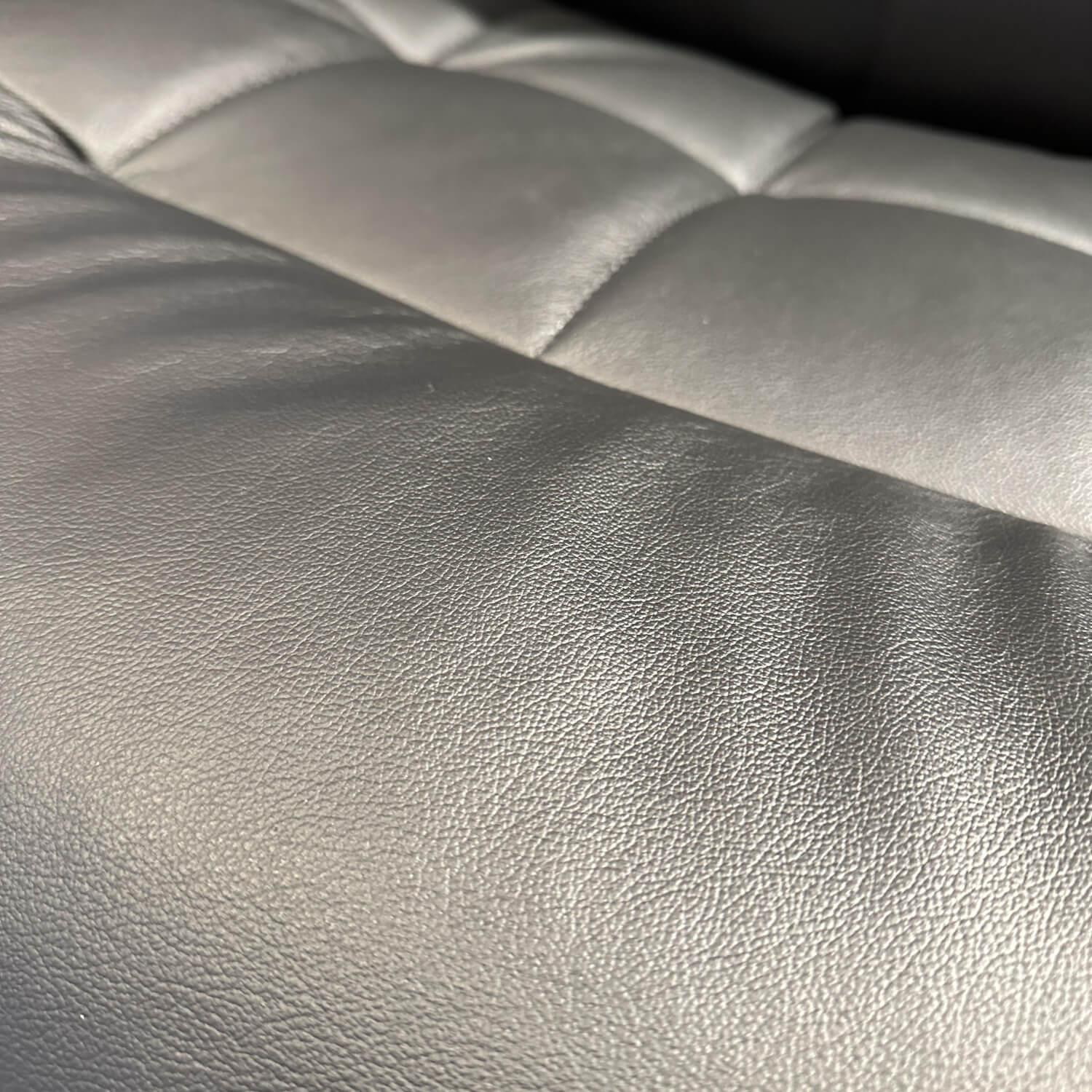 Stressless - Sessel London High Back M Bezug Leder Paloma Schwarz Stern-Untergestell Matt Schwarz Inklusive Hocker - 5