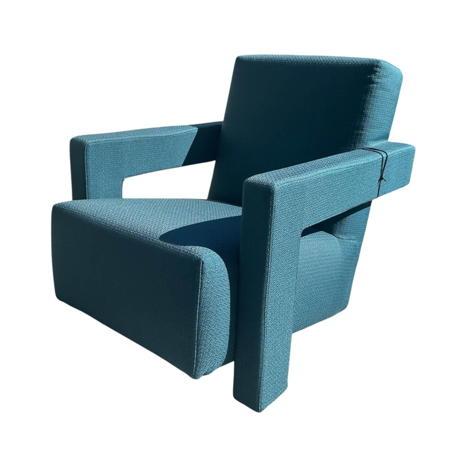 Cassina - Outdoor Sessel Utrecht XL Stoff Futura 701 Ottanio Blau Gestell Metall - 1