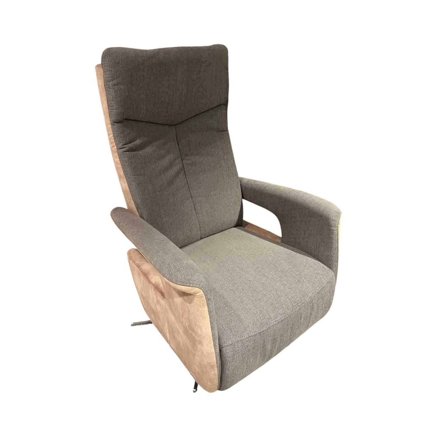 Activineo - Drehsessel Baccara Stoff Innen Klara 12 Taupe Grau Aussen 5 Ispra 10 Liver Rosa Gestell Metall - 1