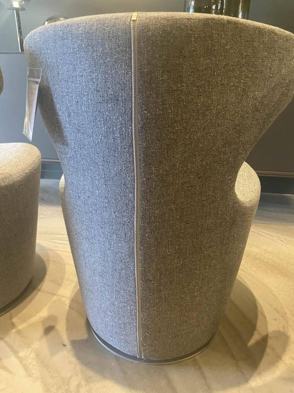 B&B Italia - Sessel Papilio Mini Stoff Edit 2812251 Grau Gestell Metall Grau Lackiert - 2