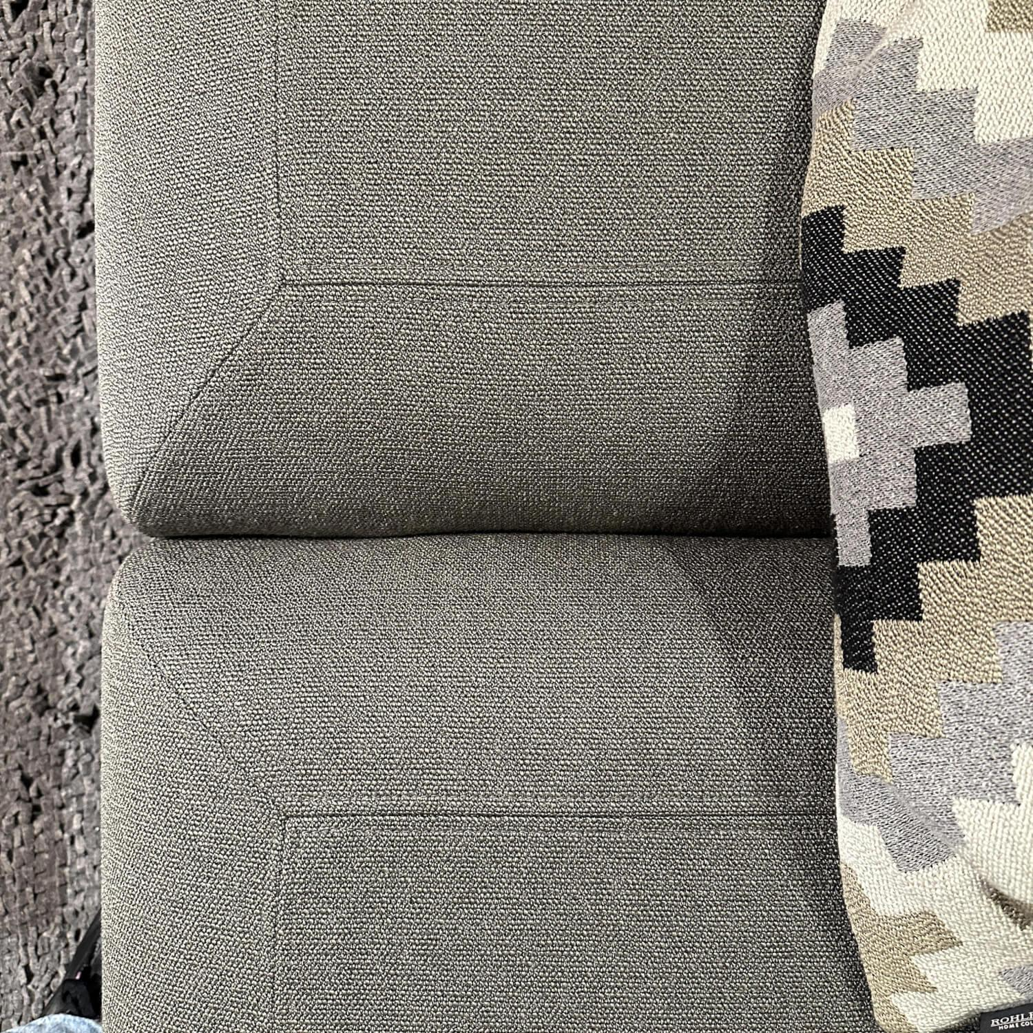Brühl - Ecksofa All Together 73620 Stoff 3677 95 Grau Inklusive Kissen Und Hocker - 7