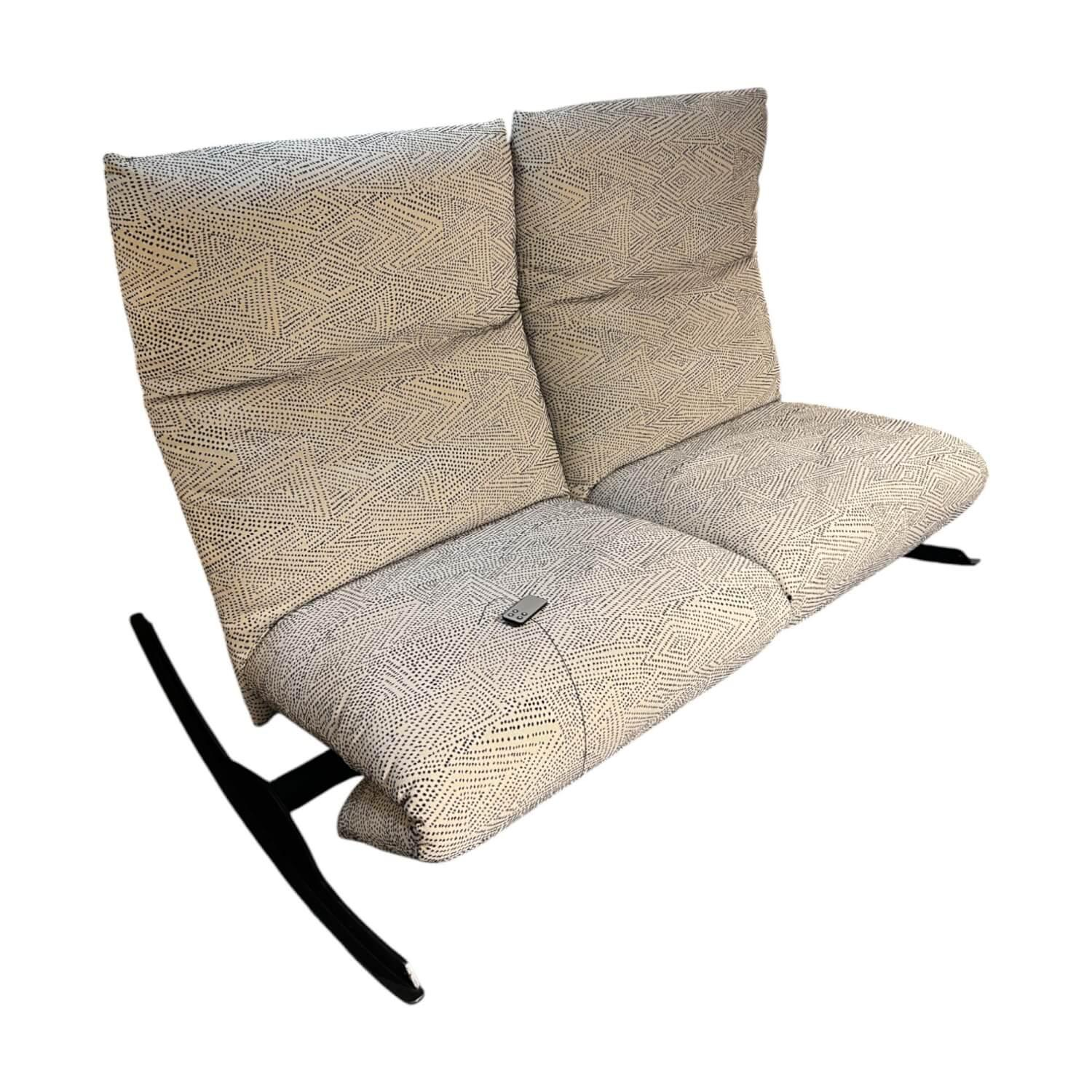 Bullfrog - Funktionssofa Rockfrog Outdoor Stoff Sprinkle Natur 1404 30 Creme Schwarz Gestell Schwarz Feinstruktur - 1