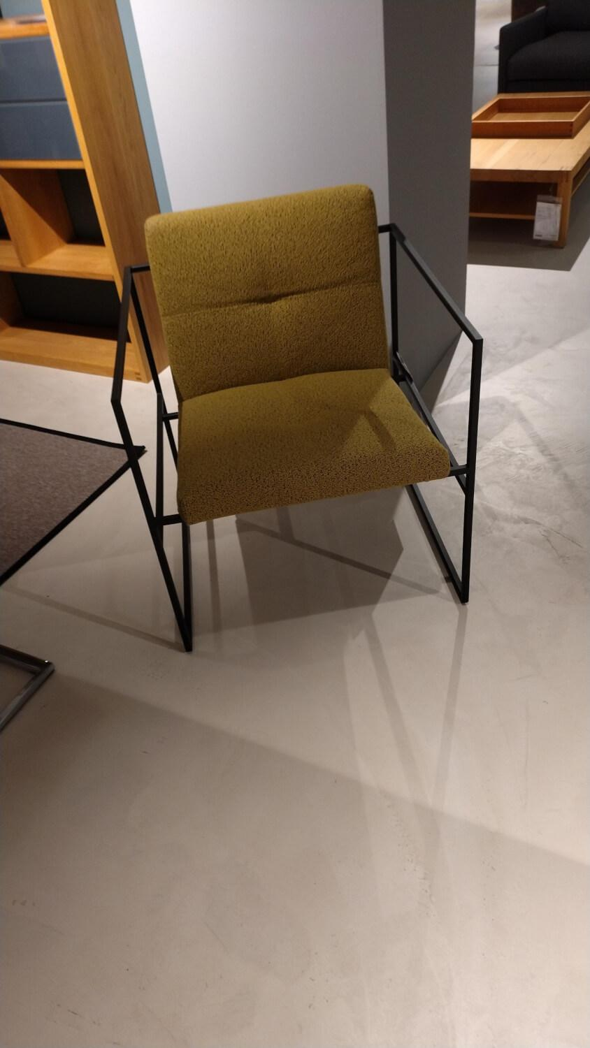 Brühl - Sessel Grace Stoff 5275 71 Gelb Gestell Metall Schwarz Pulverbeschichtet - 3