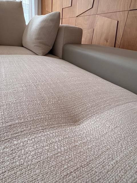 Minotti - Ecksofa 307x377 Connery Stoff Bright 01 Bianco Cat. H Weiß - 2