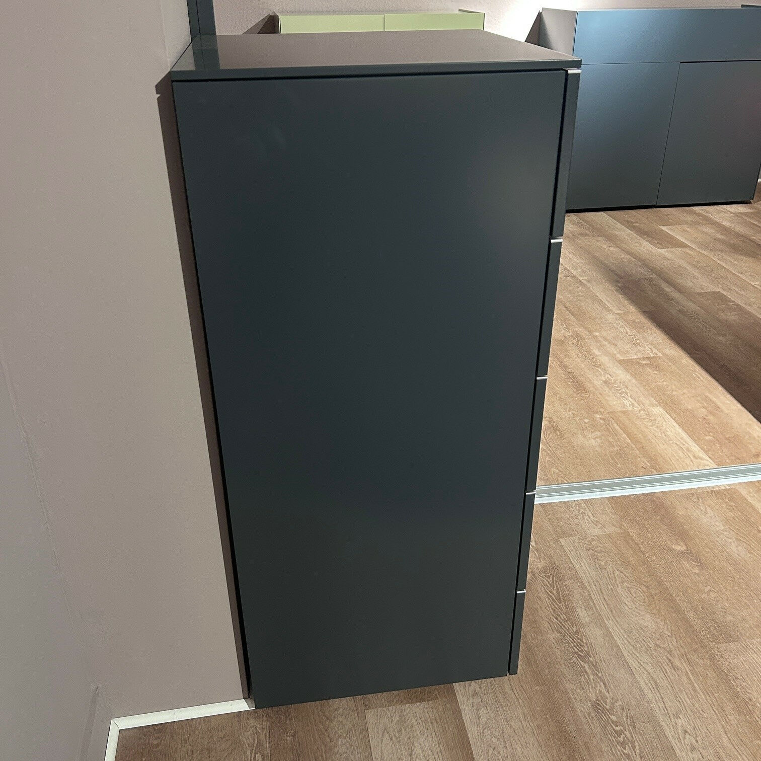 Interlübke - Schubkastenkommode Change Lack M21 Anthrazit Griff Alufarbig Glänzend - 5