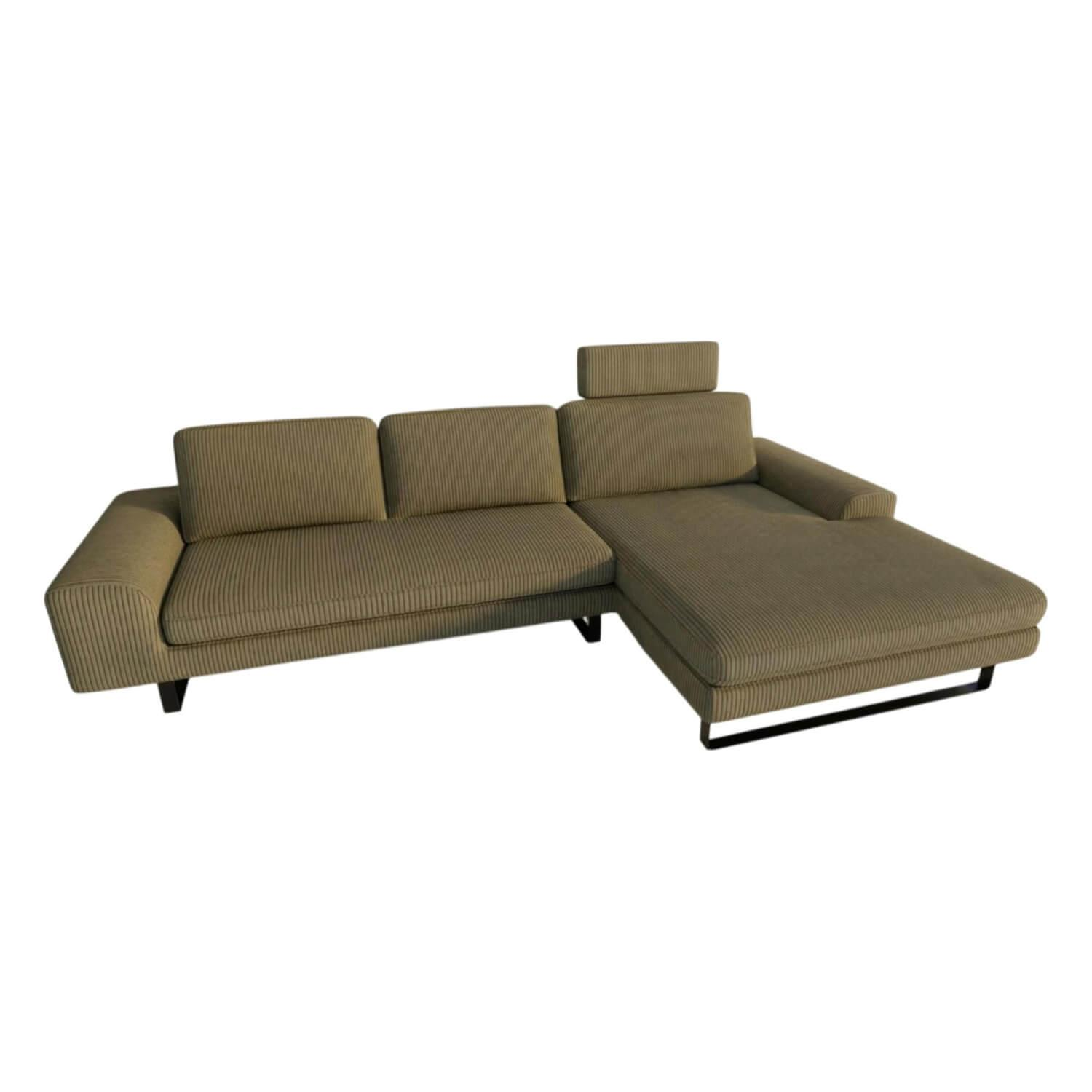 Activineo - Ecksofa Belladonna Stoff 3 Turtle Grün Gestell Schwarz - 1