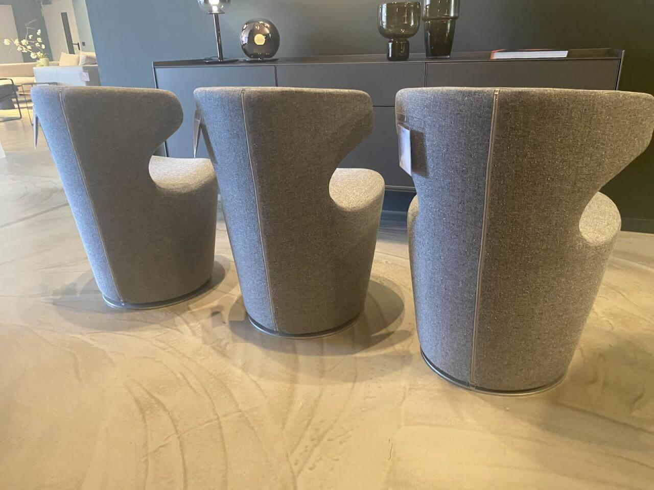 B&B Italia - Sessel Papilio Mini Stoff Edit 2812251 Grau Gestell Metall Grau Lackiert - 4