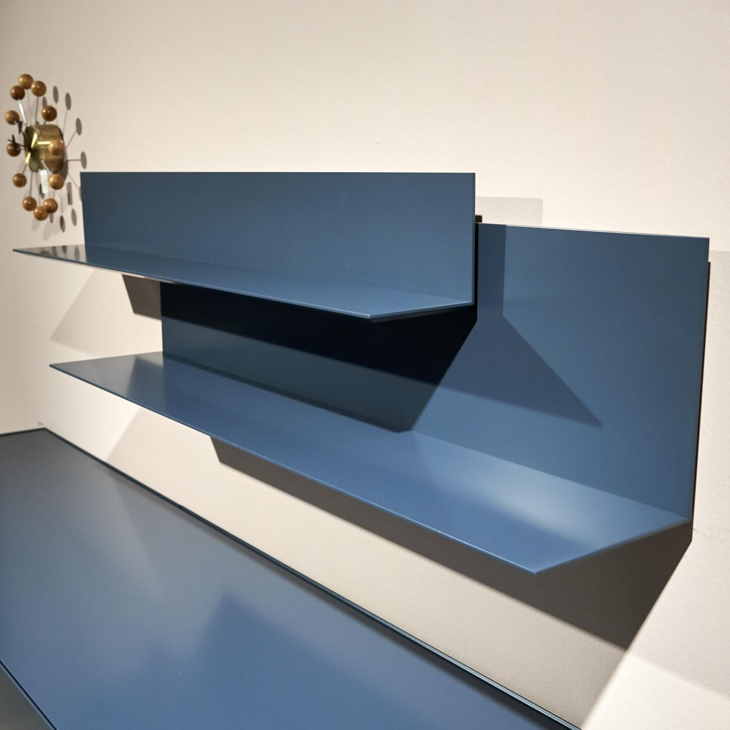 Interlübke - Sideboard Just Cube Bold Lack Atlantic M82 Blau Und Winkelregalkombination Lilu Lack Atlantic M82 Blau - 6