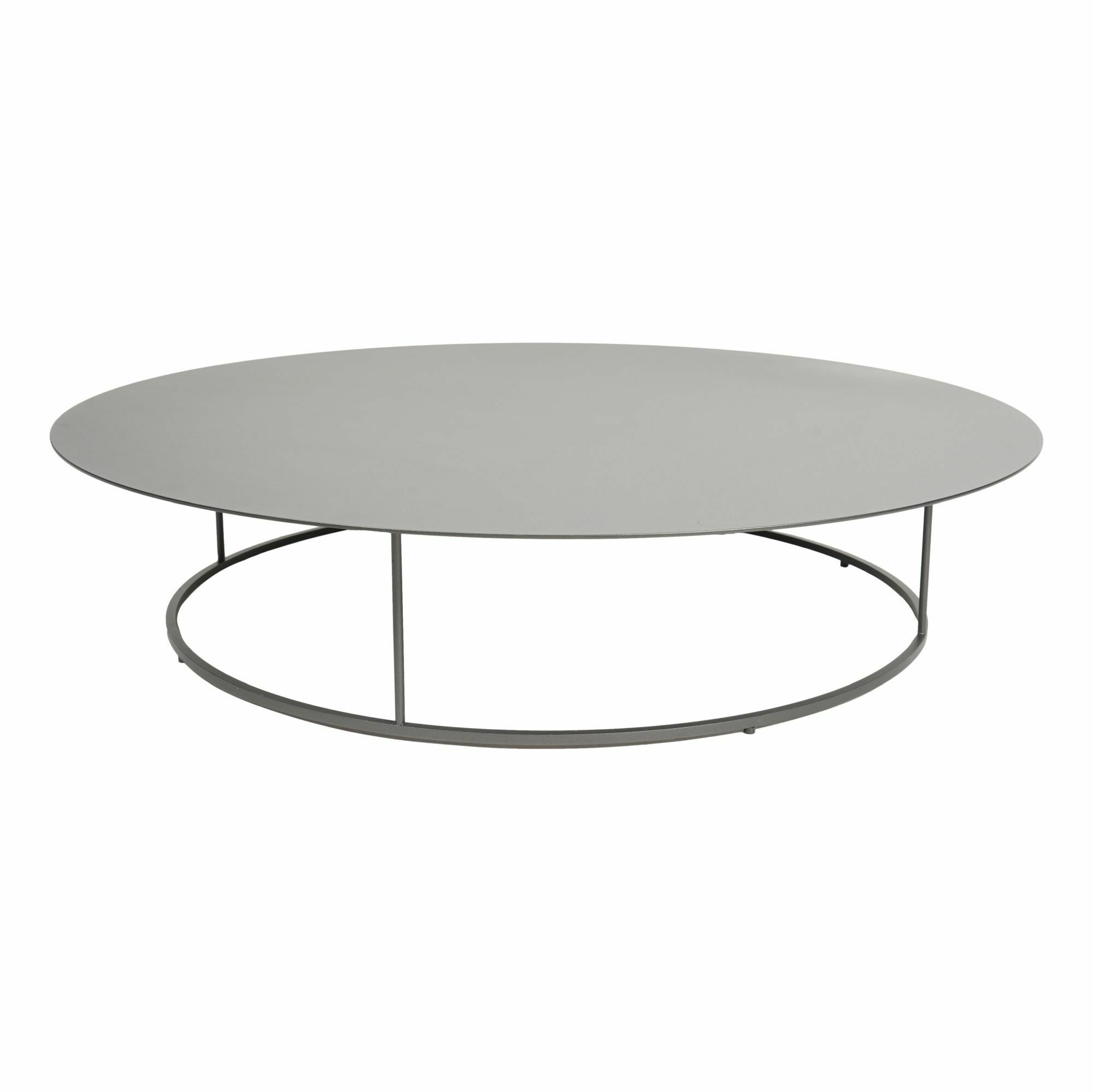 RODA - Couchtisch Zefiro Rund Aluminium Smoke 01 Grau Pulverbeschichtet - 1