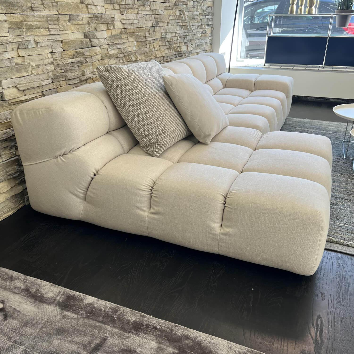 B&B Italia - Ecksofa Tufty-Time Stoff Sapri Bastfarben Fußausführung Schwarz - 5