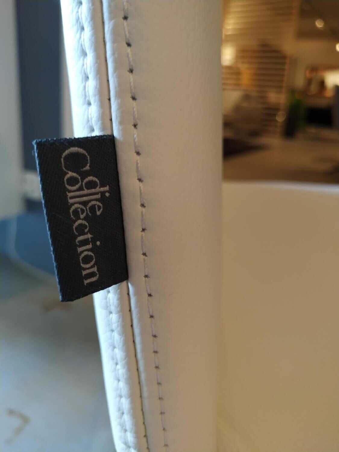 Bacher - 5er-Stuhlset Freischwinger Kama Leder Prestigem Weiß - 11