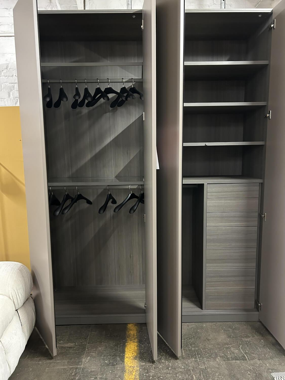 Porro - Kleiderschrank Storage Piana Grau Beige - 2