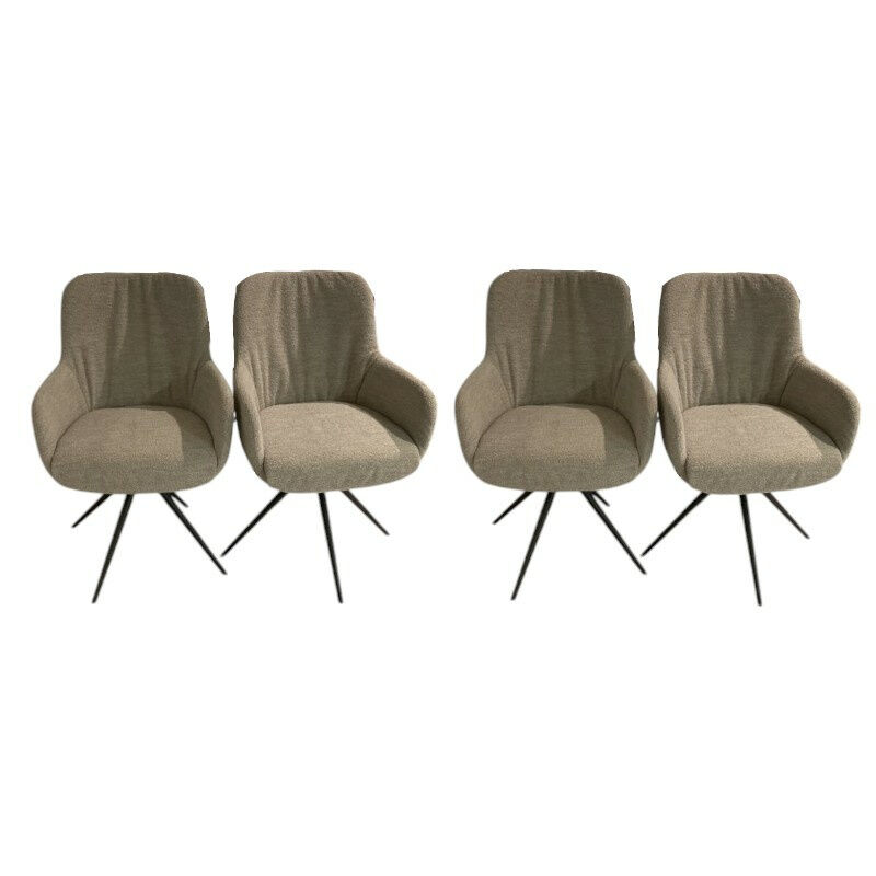 Bert Plantagie - 4er Set Mis Stativ Textilgewebe Alpine Natural Grau Stativgestell Metall Anthrazit Sitz Mit Drehfunktion - 1