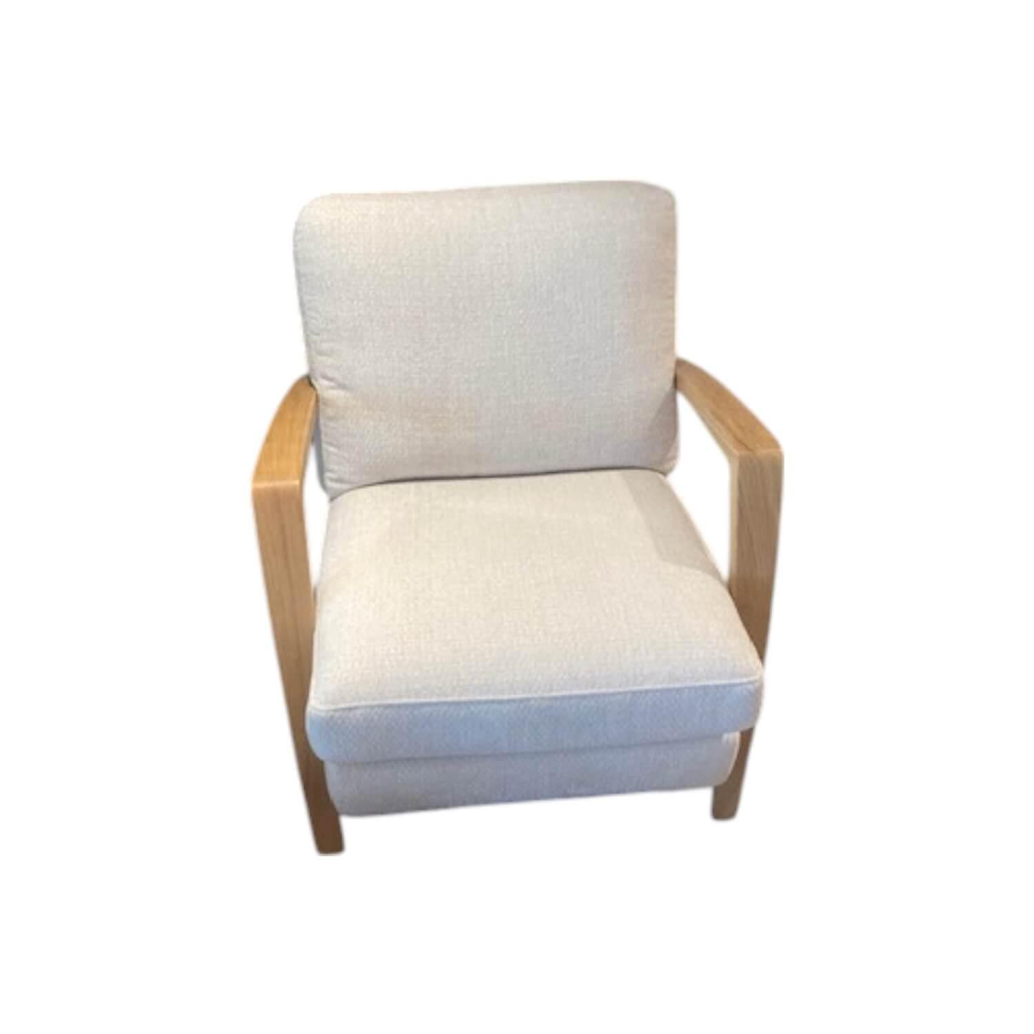 Natura - Sessel Karasu Stoff 0 Retro Bliss 02 Creme Beige Gestell Massivholz - 1