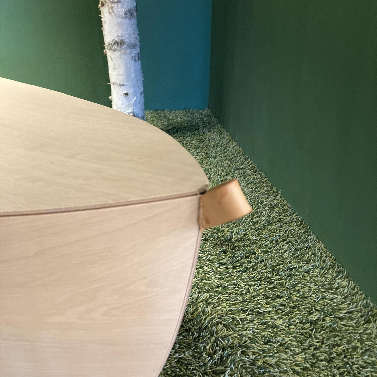 Arco - Sitzbank Arc Bertjan Pot Eiche Furnier Weiß Trageschlaufen Leder - 3