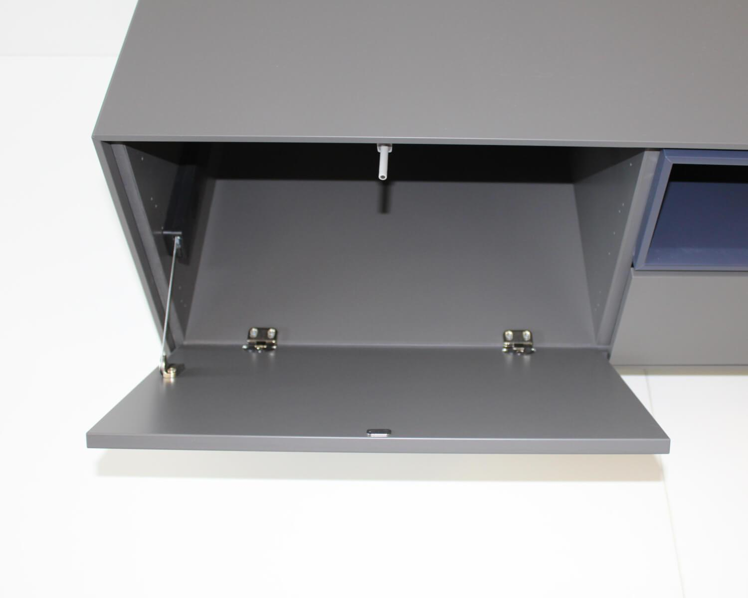 Schönbuch - TV-Möbel Korpus 66 Granit Gestell Schwarz - 2