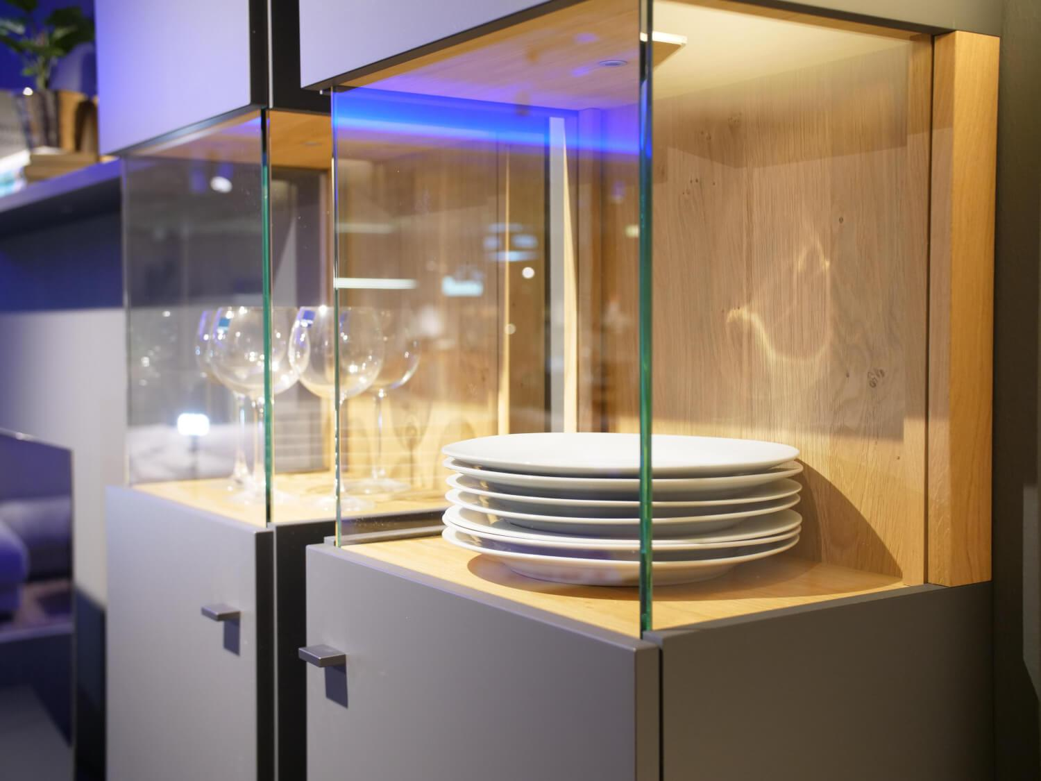 Mondo - Wohnwand Futura - 9752 Lack Schiefer Grau Matt PG2 - 9