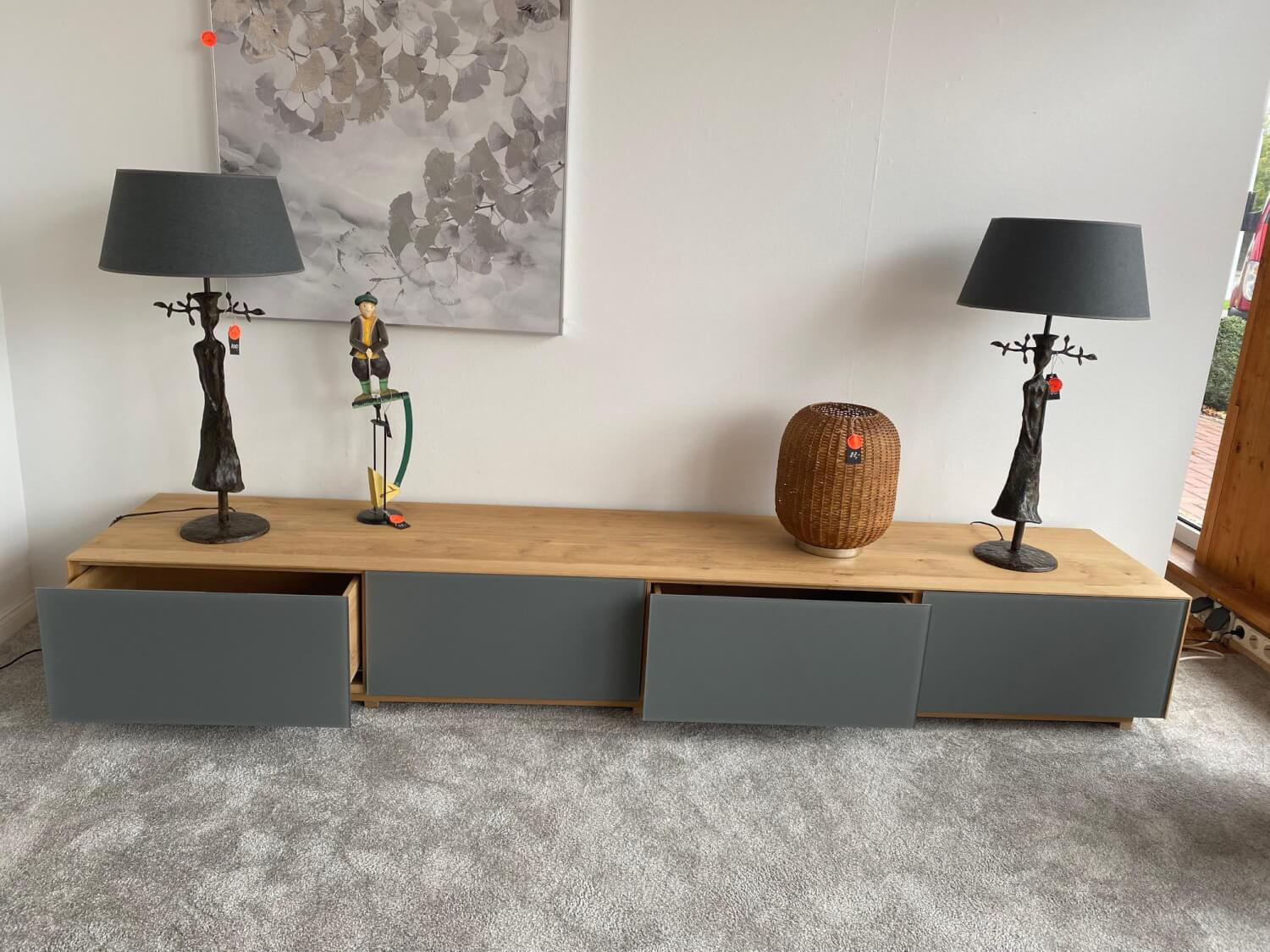 Scholtissek - Sideboard Eiche Puro Geölt Elemente Mit Glasblenden - 10