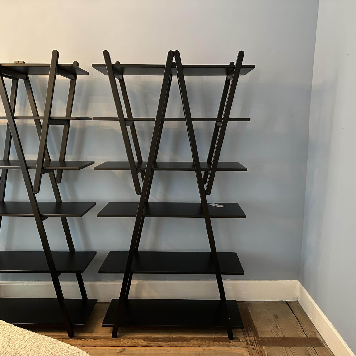 Cassina - 2er-Set Regal Nuvola Rossa Buche Schwarz Lackiert Zusammenklappbar - 7