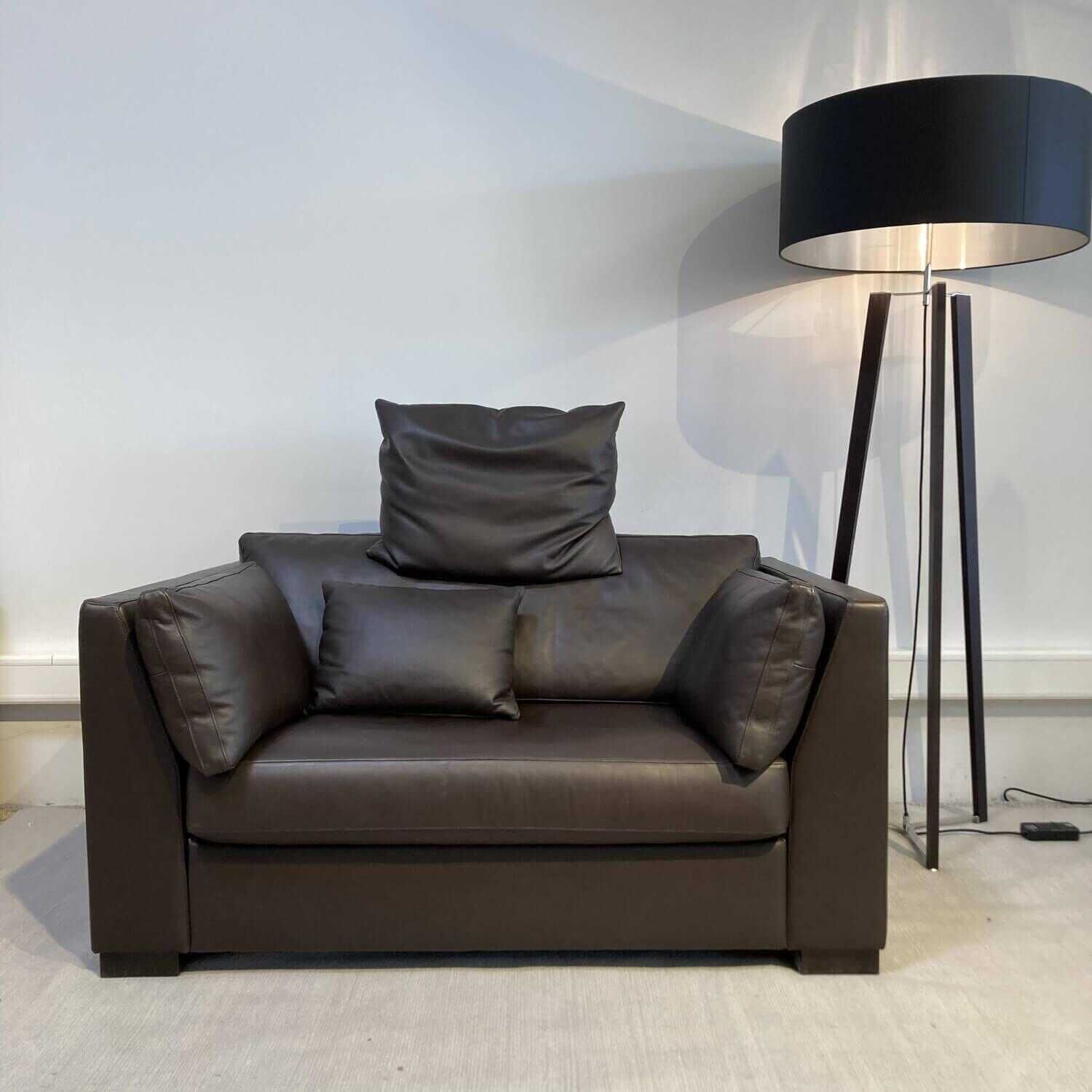 Sofa Inspiration Loveseat Provence Negro Leder Braun