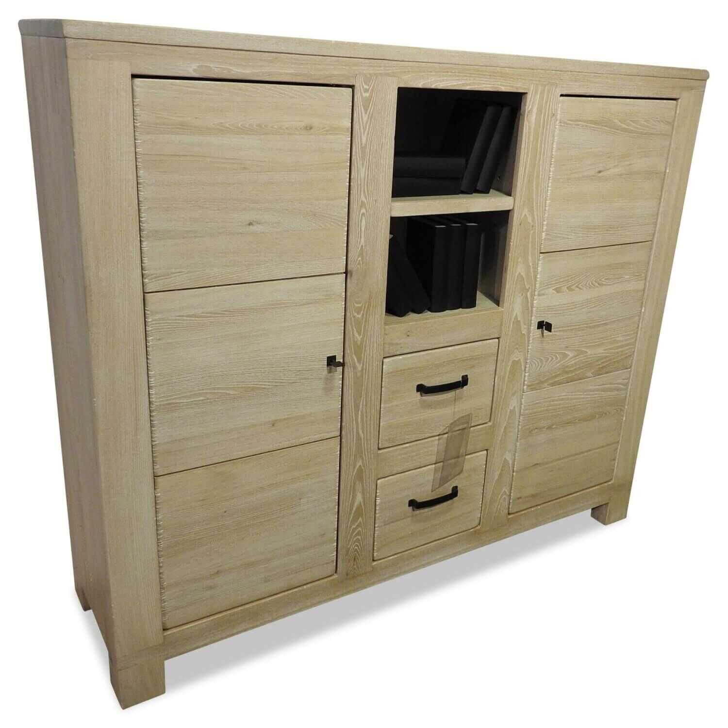Habufa - Sideboard Cadro Laubholz Massiv Old Java White - 1