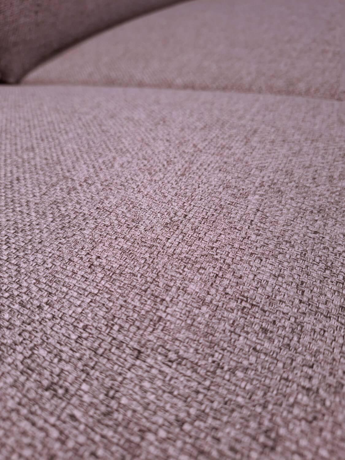 Carina - Ecksofa EM Venedig Stoff Mono Grau Metallfuß Schwarz - 2