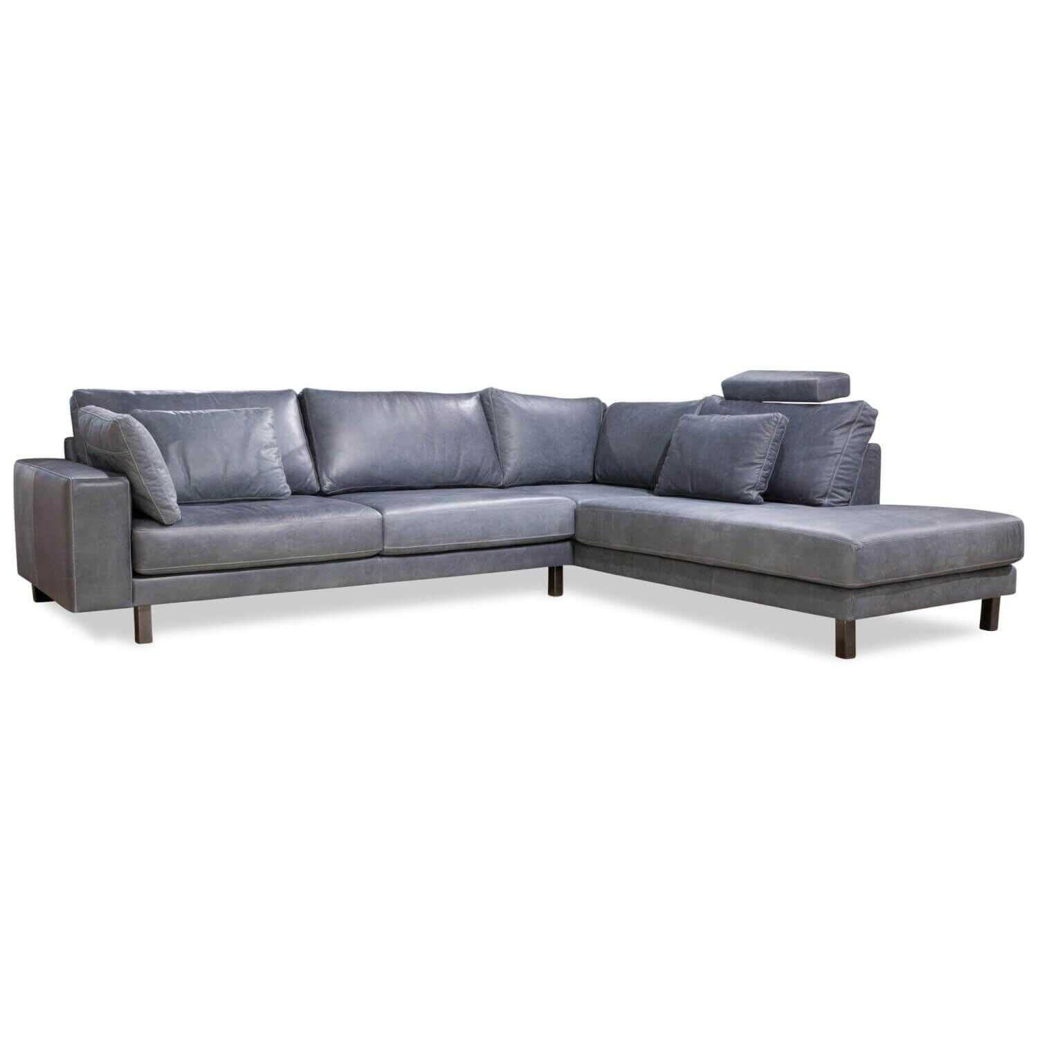 Meisterstücke - Ecksofa M-100 Leder Grau Anthrazit - 1