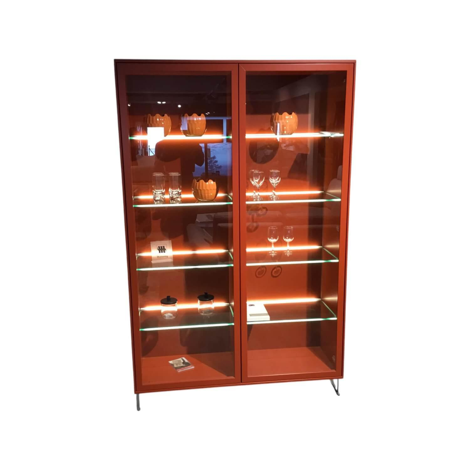 Musterring - Vitrine Kara Frame 73008 Lack Ziegelrot - 1