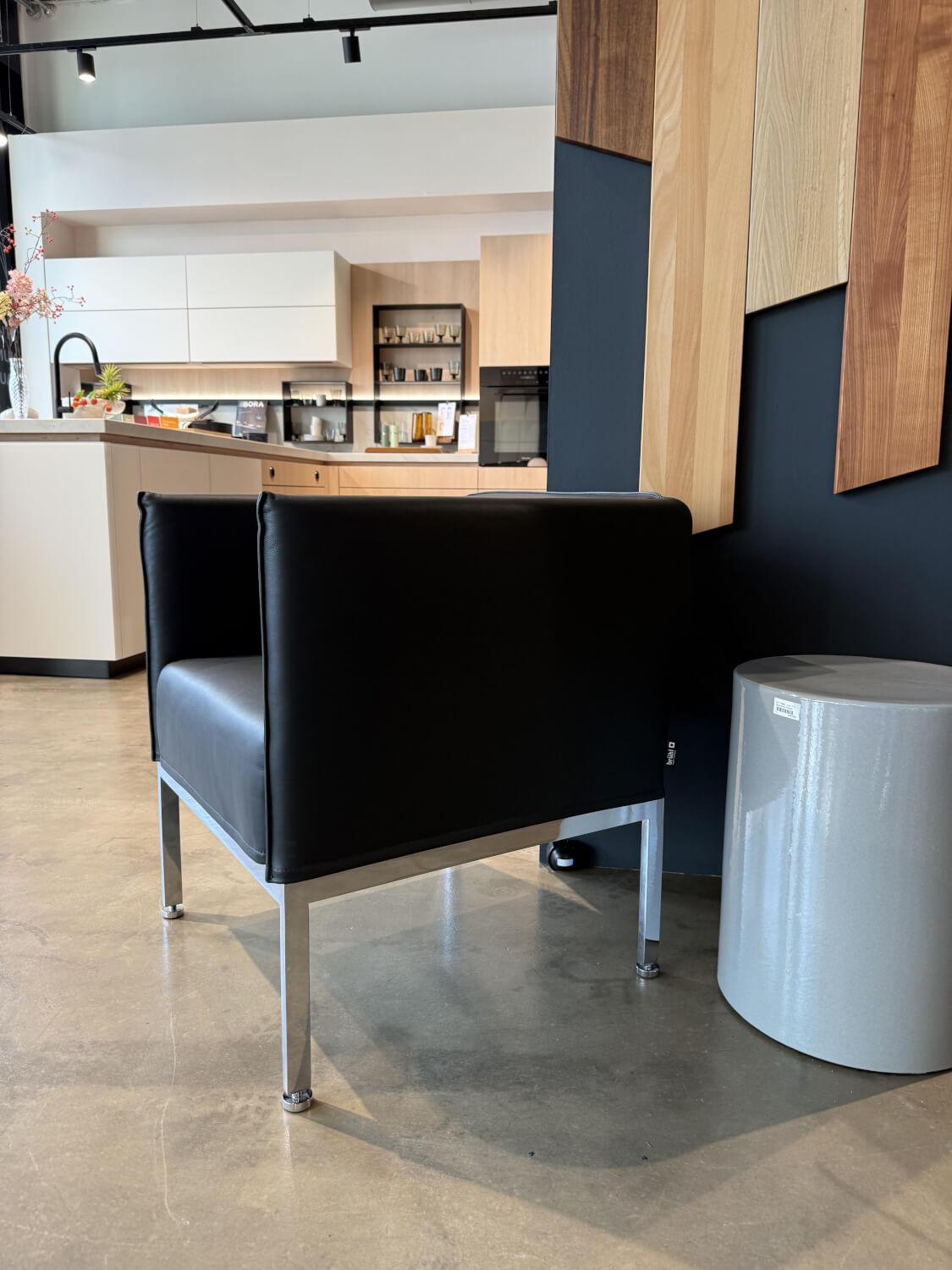 Brühl - Sessel Randolph Leder La Plume 5663 0099 Anthrazit - 7